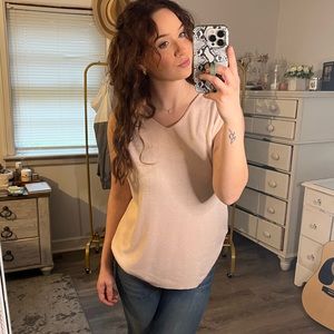 SAG HARBOR pink vest, size large